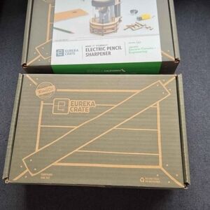 Eureka crate - trashketball & electric pencil sharpener STEM kits